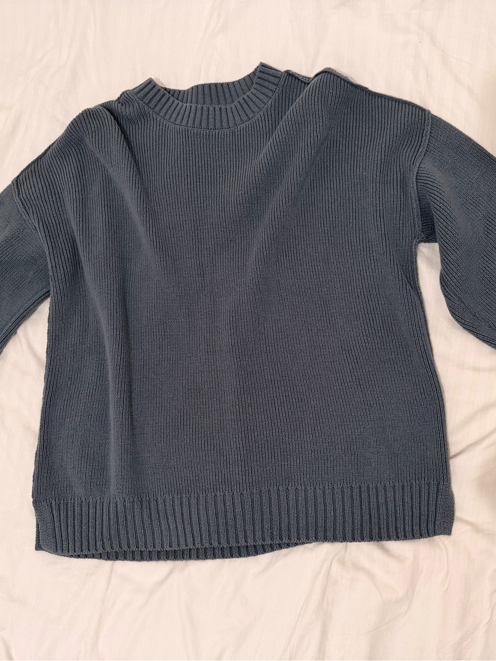 Hollister Women's Scoop Crewneck Sweater - Slate Blue